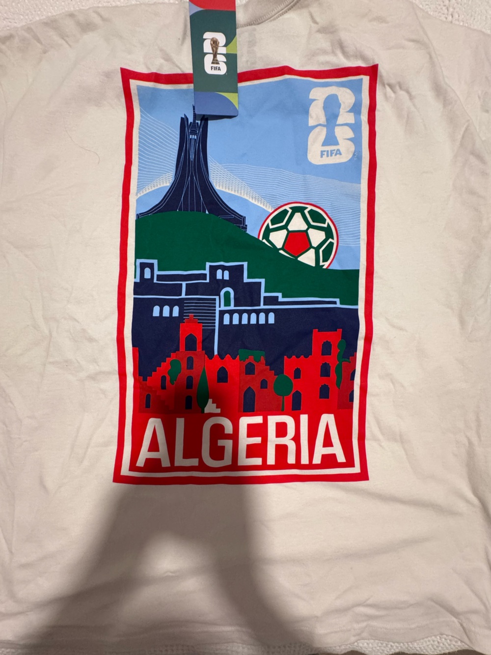 2026 FIFA World Cup Algeria White Men's Graphic T-Shirt